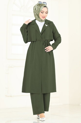T.R.T. - Bolero Detaylı Aerobin Takım 8006TRT545 Haki