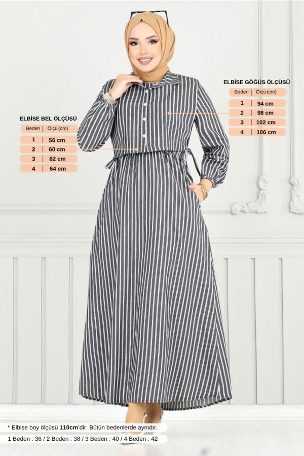 Modaselvim Kombin Bolero Görünümlü Elbise 4735ZNK903-M Siyah