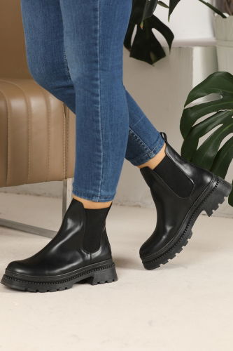 moda selvim Boots 66AZR821 Black - Thumbnail