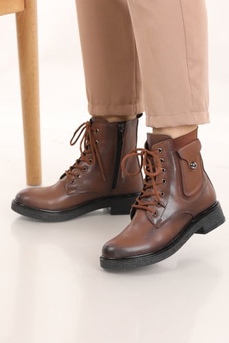 moda selvim Boots 7048POS830 Tan - Thumbnail