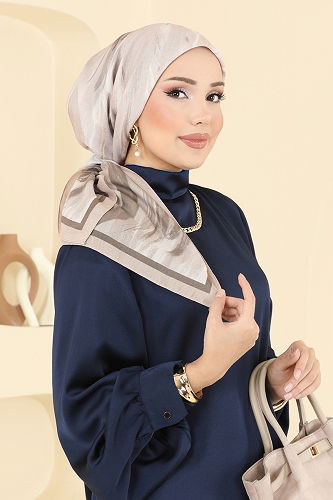 moda selvim Boyama Desenli Soft Eşarp Serisi 502ERB1087 Vizyon - Thumbnail