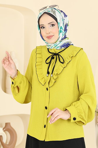 moda selvim Boyundan Bağlamalı 2 li Takım 2850SL432 Asit&Siyah - Thumbnail