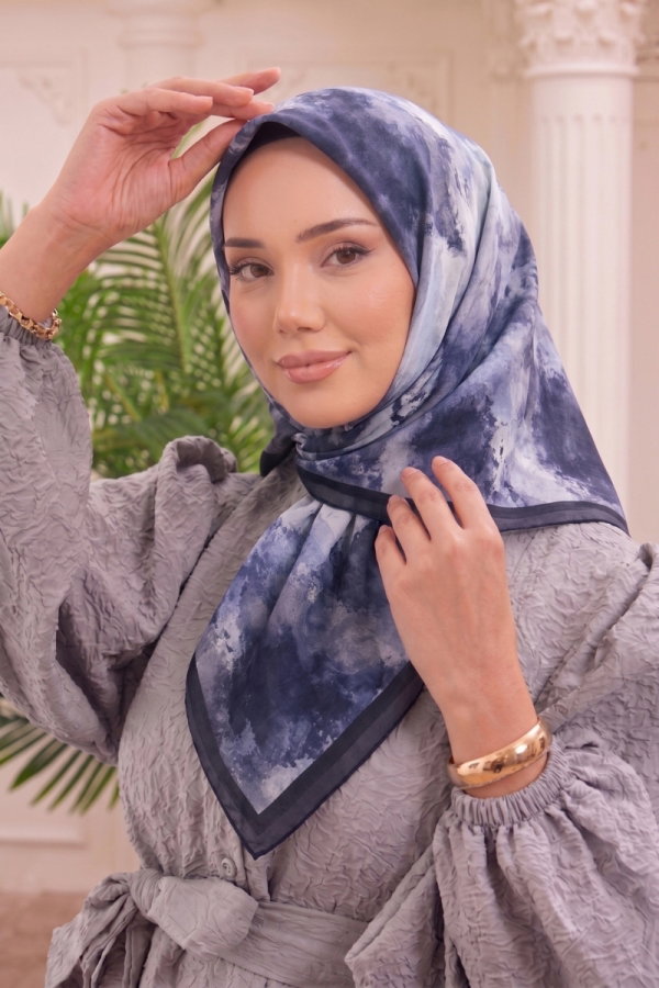 Modaselvim Eşarp Bulut Desen Soft Eşarp 512ERBK1201 Laci