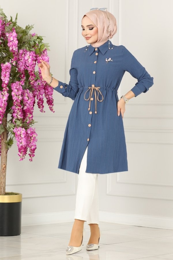 Modaselvim BIG SEASON DISCOUNT TUNIC 2063PM271 Indigo