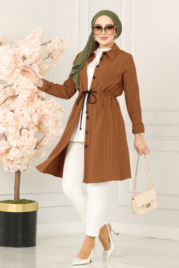 Modaselvim BIG SEASON DISCOUNT TUNIC 2063PM271 Tan