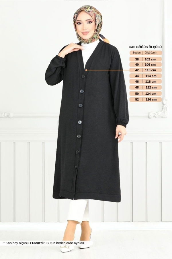 Modaselvim Cardigan/Vest Cardigan 001MR1077-M Black