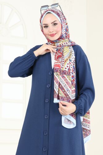 moda selvim سترة خفيفة ازرق 001MR1078 - Thumbnail
