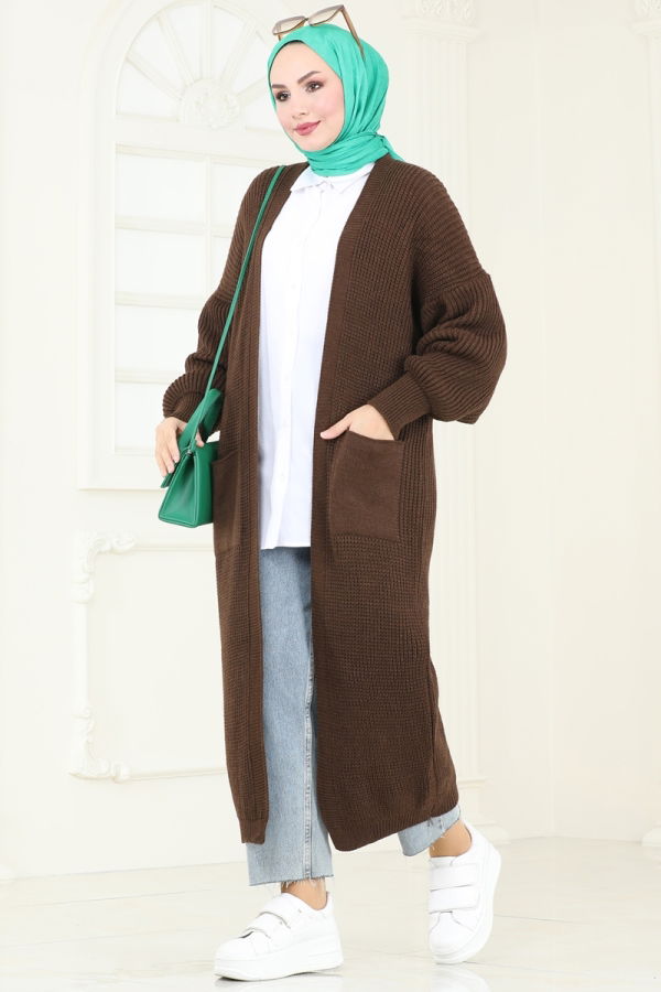 Modaselvim Cardigan/Vest Cardigan 100KLB1050 Brown