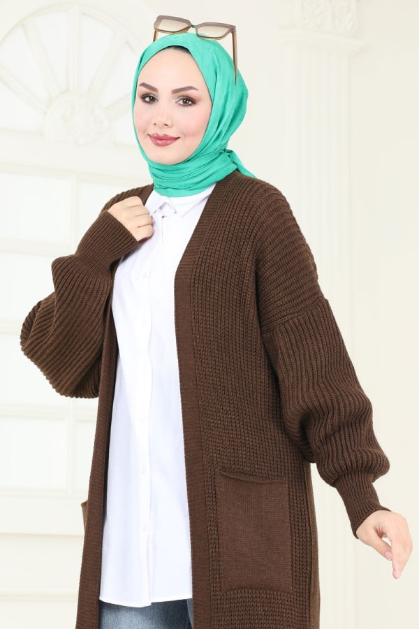 Cardigan 100KLB1050 Brown - 3