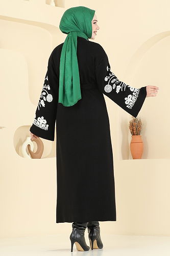 moda selvim سترة خفيفة أسود 10493KL398 - Thumbnail