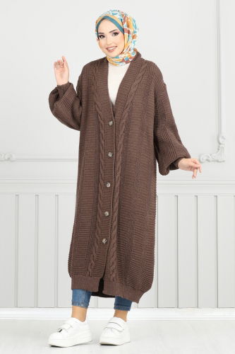 Cardigan 20495ETT926 Brown - 1