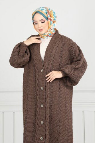 Cardigan 20495ETT926 Brown - 3