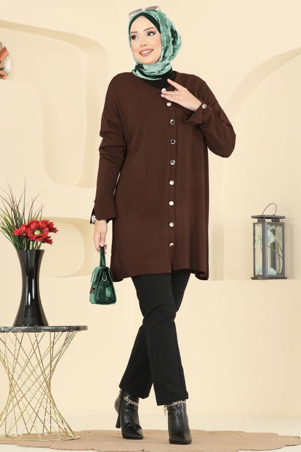 Modaselvim Cardigan/Vest Cardigan 2437UZ662 Brown
