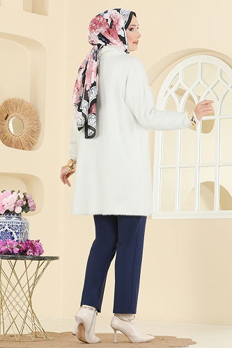 moda selvim سترة خفيفة سكري 2447UZ662 - Thumbnail