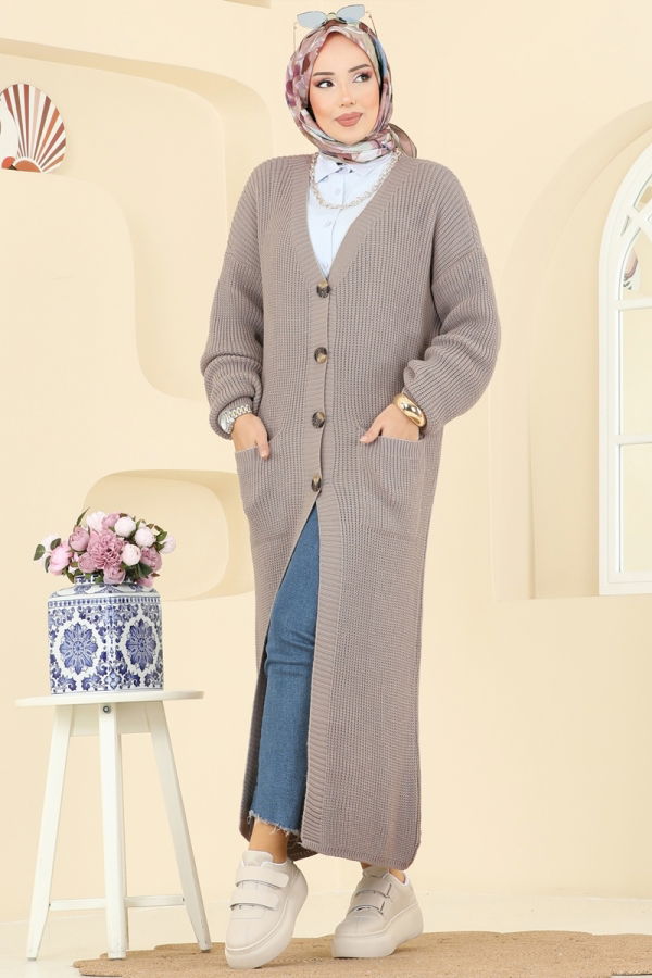 Modaselvim Cardigan/Vest Cardigan 2729AYD574 Dark Vision
