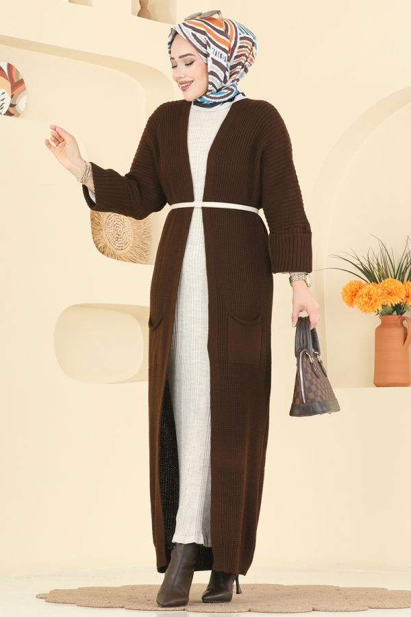Modaselvim Cardigan/Vest Cardigan 2766AYD574 Brown