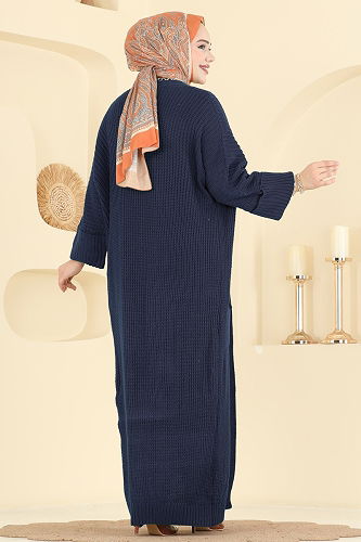 moda selvim Cardigan 2766AYD574 Navy Blue - Thumbnail