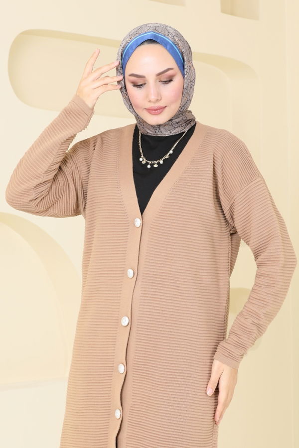 Cardigan 3091BRZ597 Latte - 3