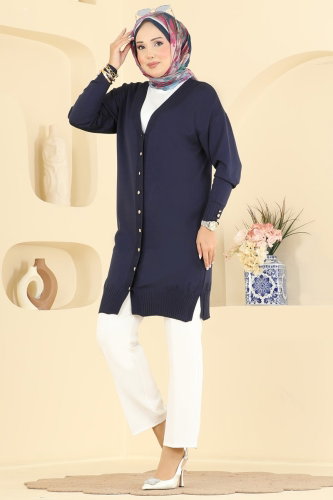 Cardigan 3176NVX1208 Navy Blue - Moda Selvim