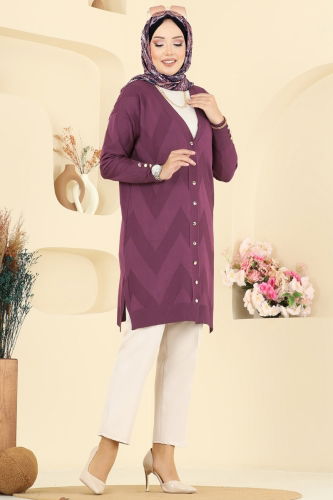 B.R.Z - Cardigan 3193BRZ597 Dark Lilac