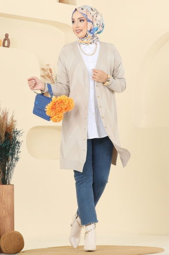 B.R.Z - Cardigan 3193BRZ597 Stone