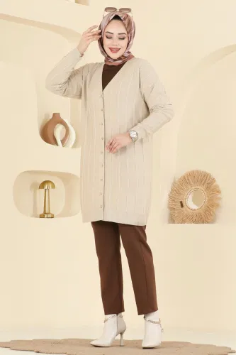 U.Z. - Cardigan 3197UZ662 Stone