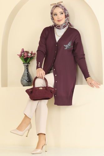 U.Z. - Cardigan 3207UZ662 Burgundy