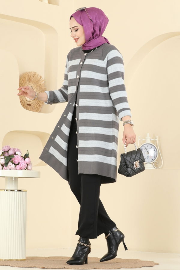 Modaselvim Cardigan/Vest Cardigan 3210UZ662 Anthracite