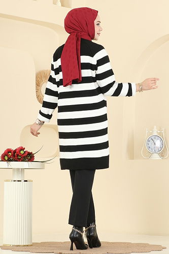 moda selvim سترة خفيفة أسود 3210UZ662 - Thumbnail