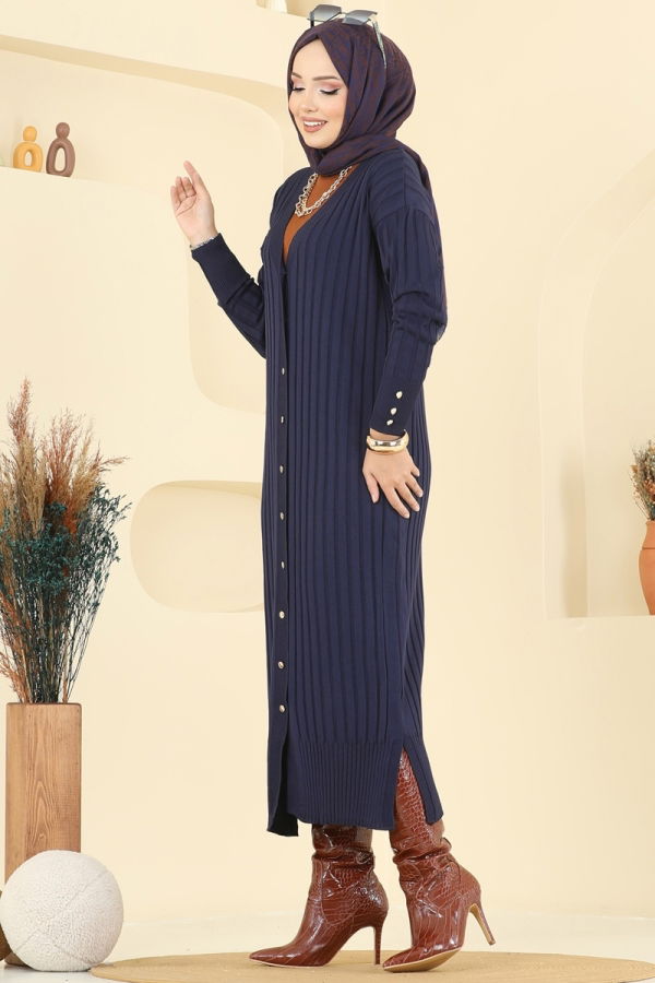 Modaselvim Cardigan/Vest Cardigan 3257BRZ597 Navy Blue