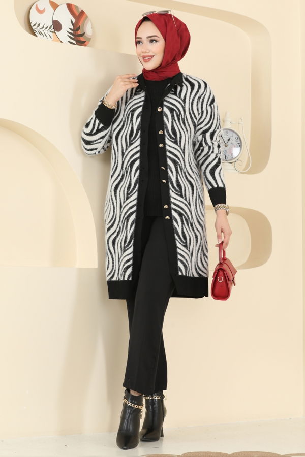 Modaselvim Cardigan/Vest Cardigan 3286BRZ597 Black