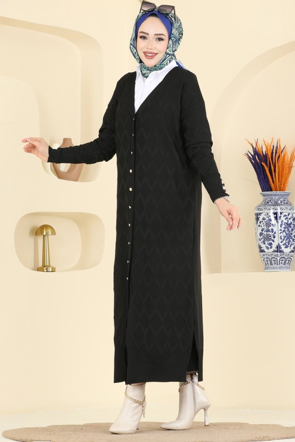 Modaselvim Cardigan/Vest Cardigan 3295BRZ597 Black