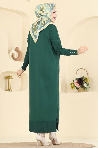 moda selvim سترة خفيفة زيتي 3295BRZ597 - Thumbnail