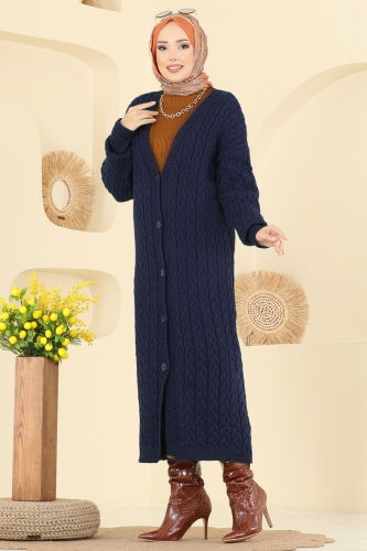 B.R.Z - Cardigan 377BRZ597 Navy Blue