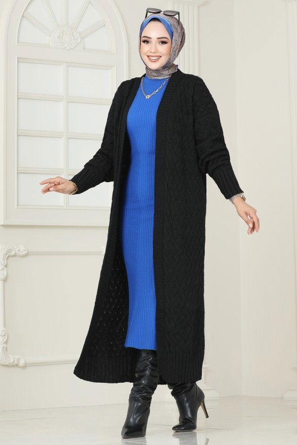 Cardigan 386BRZ597 Black - 3