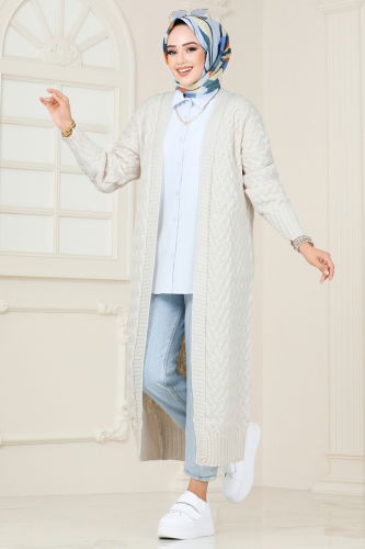 B.R.Z - Cardigan 386BRZ597 Stone