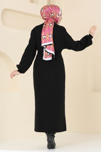 moda selvim Cardigan 4221KL398 Black - Thumbnail