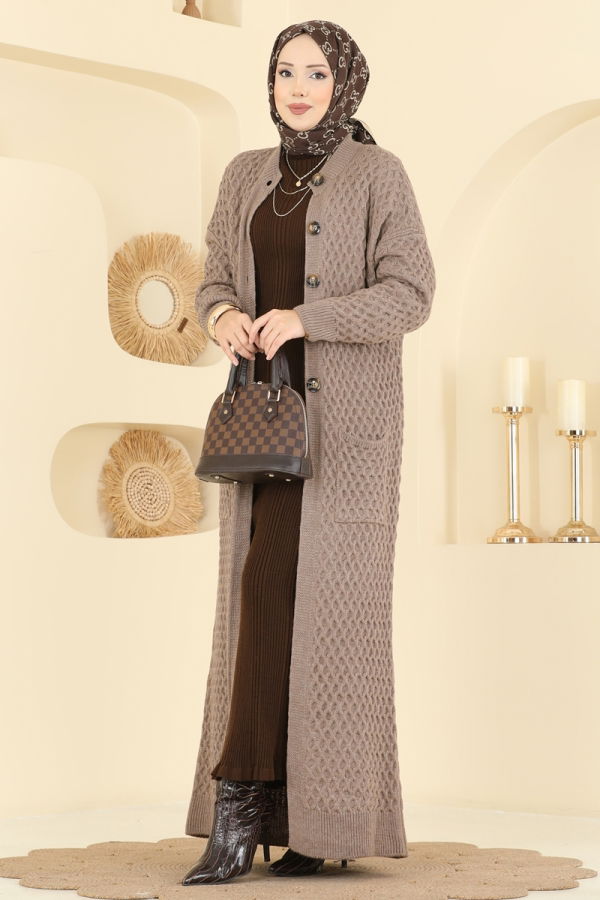 Modaselvim Cardigan/Vest Cardigan 4278BRZ597 Dark Vision
