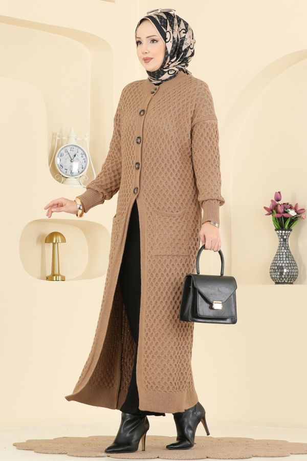 Modaselvim Cardigan/Vest Cardigan 4278BRZ597 Latte