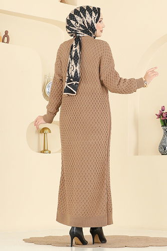 moda selvim سترة خفيفة لاتيه 4278BRZ597 - Thumbnail