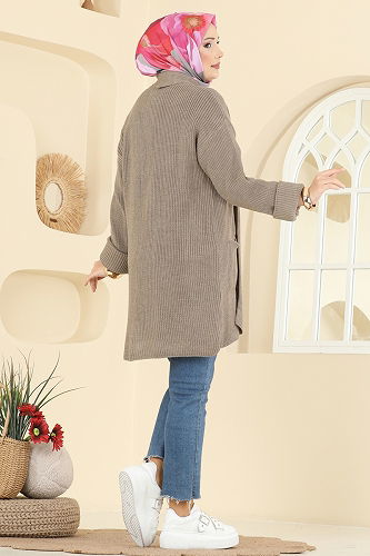 moda selvim Cardigan 4442BRZ597 Vision - Thumbnail