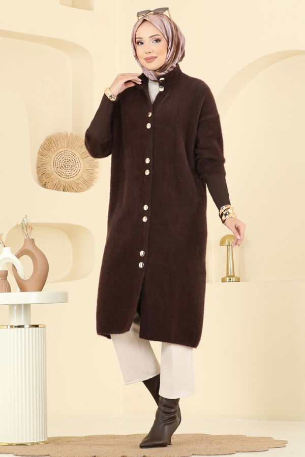 Modaselvim Cardigan/Vest Cardigan 4857HSC1162 Brown