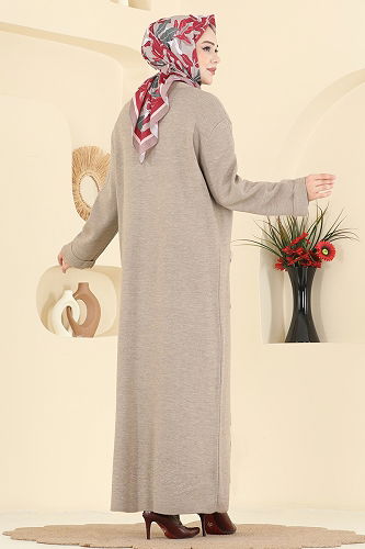 moda selvim Cardigan 7145BRZ597 Dark Vision - Thumbnail