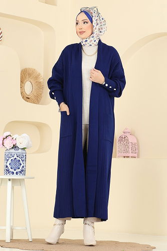 moda selvim Cardigan 7146BRZ597 Navy Blue - Thumbnail