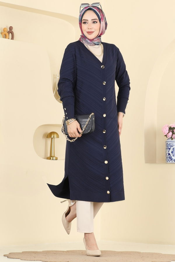 Modaselvim Cardigan/Vest Cardigan 7927KLB1050 Navy Blue