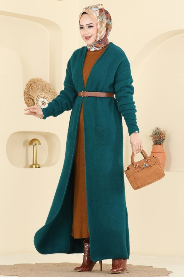 Modaselvim Cardigan/Vest Cardigan 8082KLB1050 Petroleum