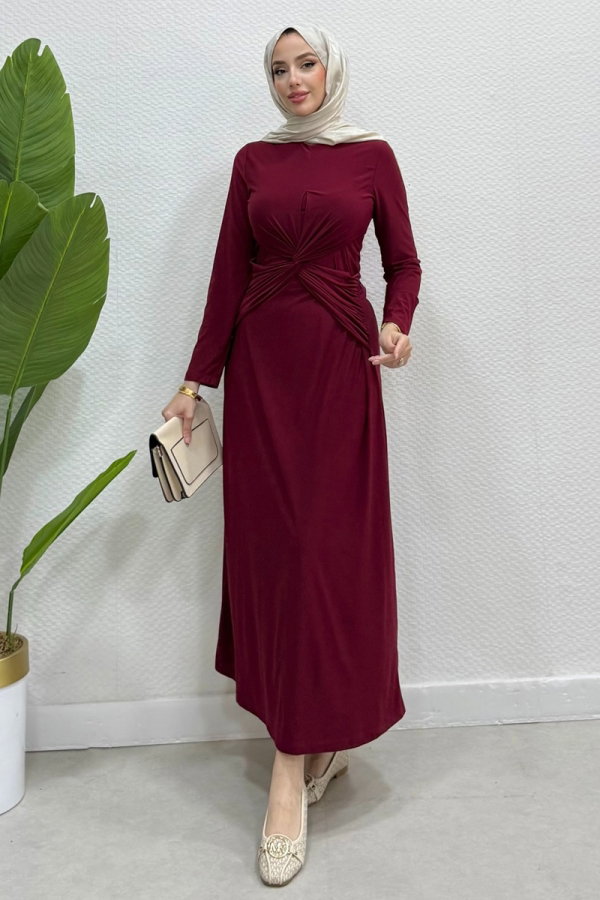 epa エパ candy cami Çarpraz Detaylı Sandy Elbise 4731ALGK1170 Bordo - Moda Selvim