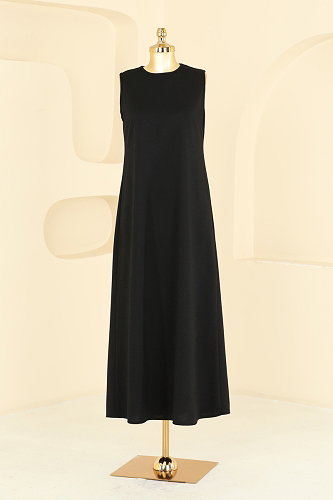 moda selvim Ceket Detaylı 2 li Elbise 2858SL432 Kırmızı&Siyah - Thumbnail