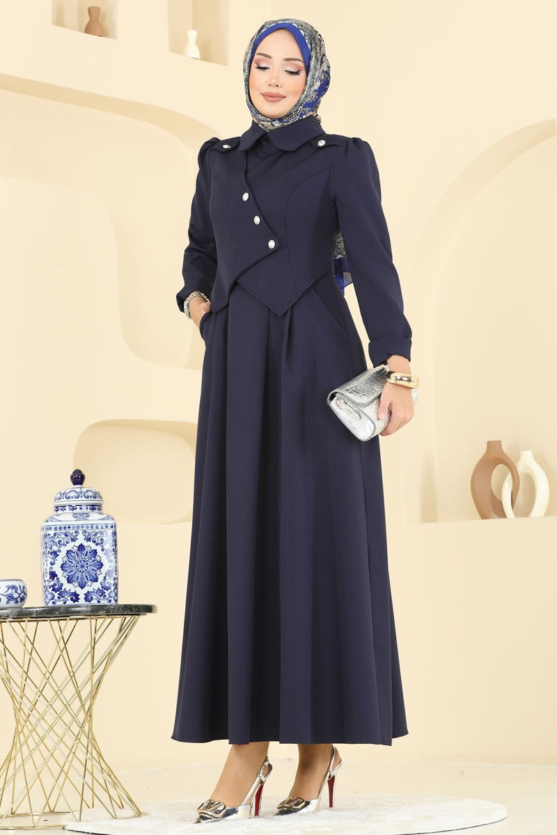 Ceket Detaylı Dabıl Elbise 2743SL432 Laci