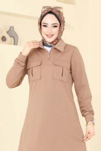 moda selvim Cep Detay Tesettür Takım 2600SL432 Vizyon - Thumbnail